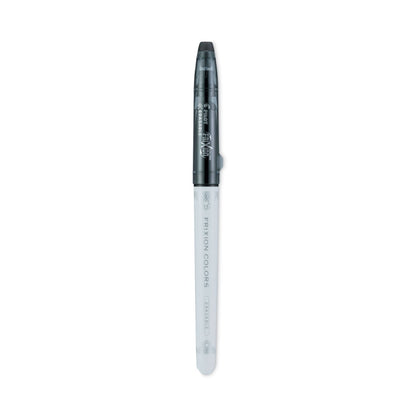 Pilot FriXion Colors Erasable Porous Point Pen, Stick, Bold 2.5 mm, Black Ink, White Barrel
