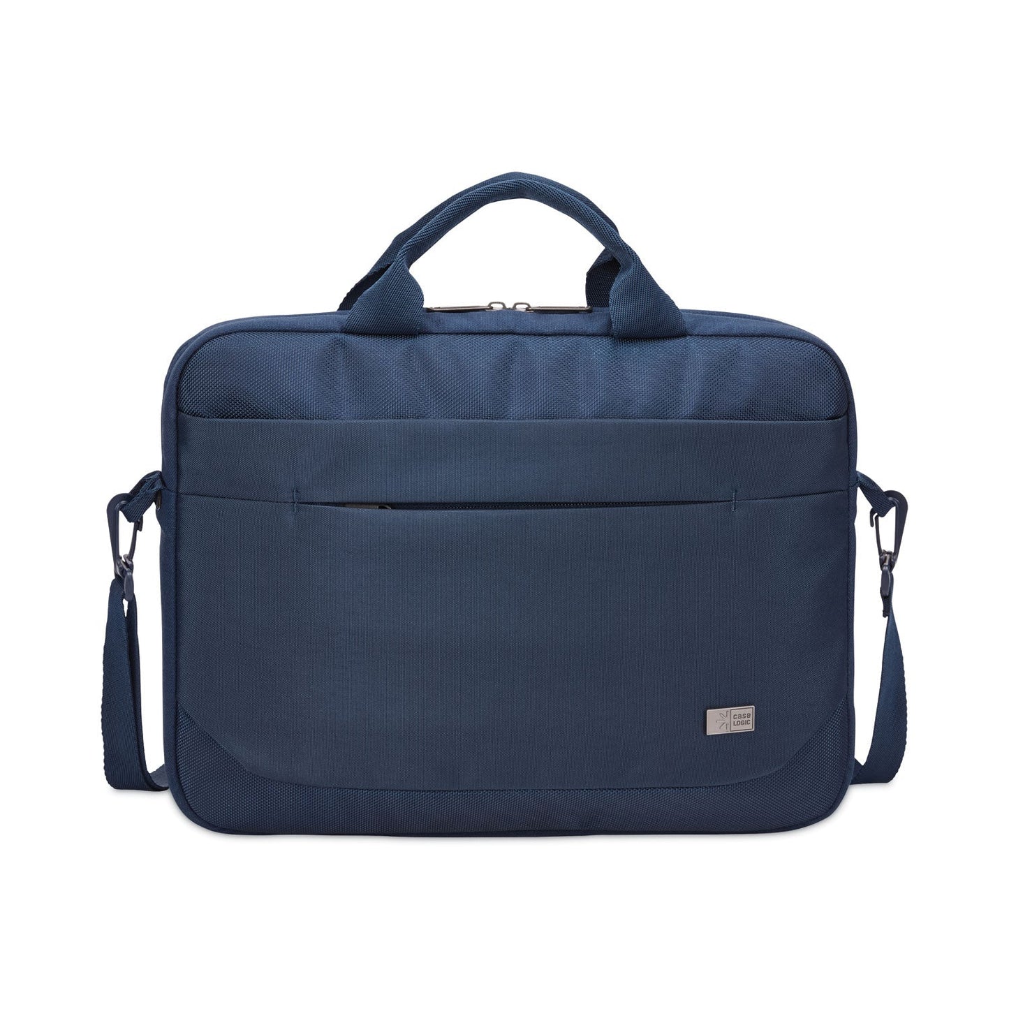 Case Logic Advantage Laptop Attache, Fits Devices Up to 15.6", Polyester, 16.1 x 2.8 x 13.8, Dark Blue