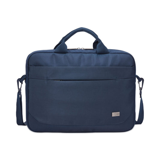 Case Logic Advantage Laptop Attache, Fits Devices Up to 15.6", Polyester, 16.1 x 2.8 x 13.8, Dark Blue