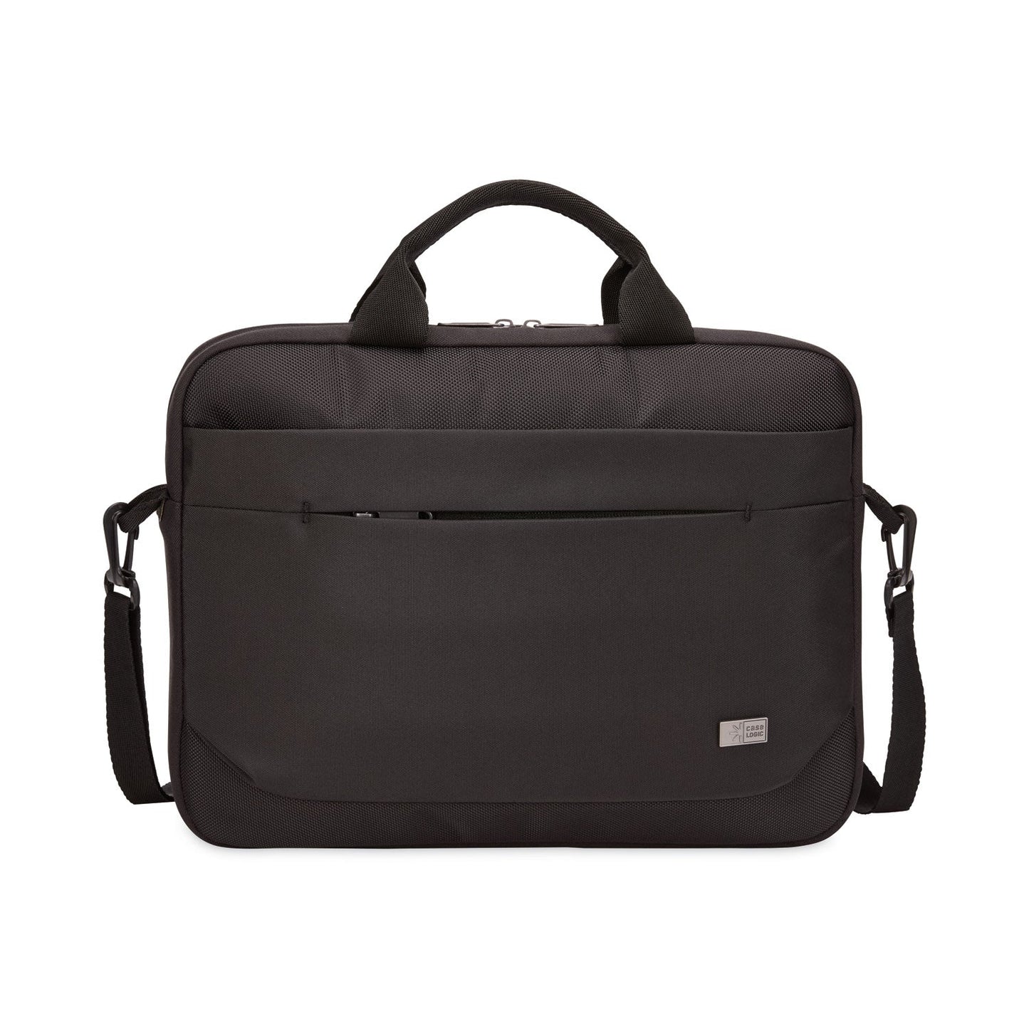 Case Logic Advantage Laptop Attache, Fits Devices Up to 14", Polyester, 14.6 x 2.8 x 13, Black