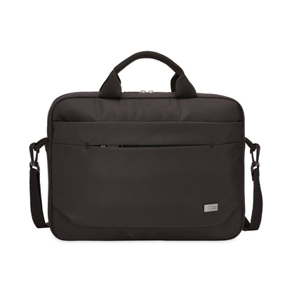 Case Logic Advantage Laptop Attache, Fits Devices Up to 14", Polyester, 14.6 x 2.8 x 13, Black