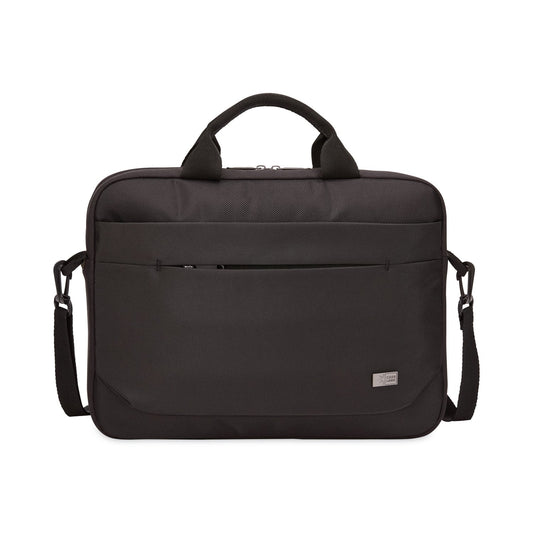 Case Logic Advantage Laptop Attache, Fits Devices Up to 14", Polyester, 14.6 x 2.8 x 13, Black