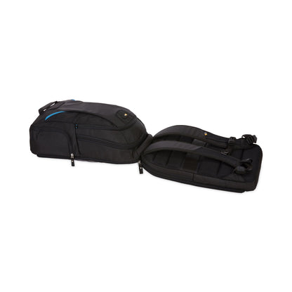 Case Logic Checkpoint Friendly Backpack, Fits Devices Up to 15.6", Polyester, 2.76 x 13.39 x 19.69, Black