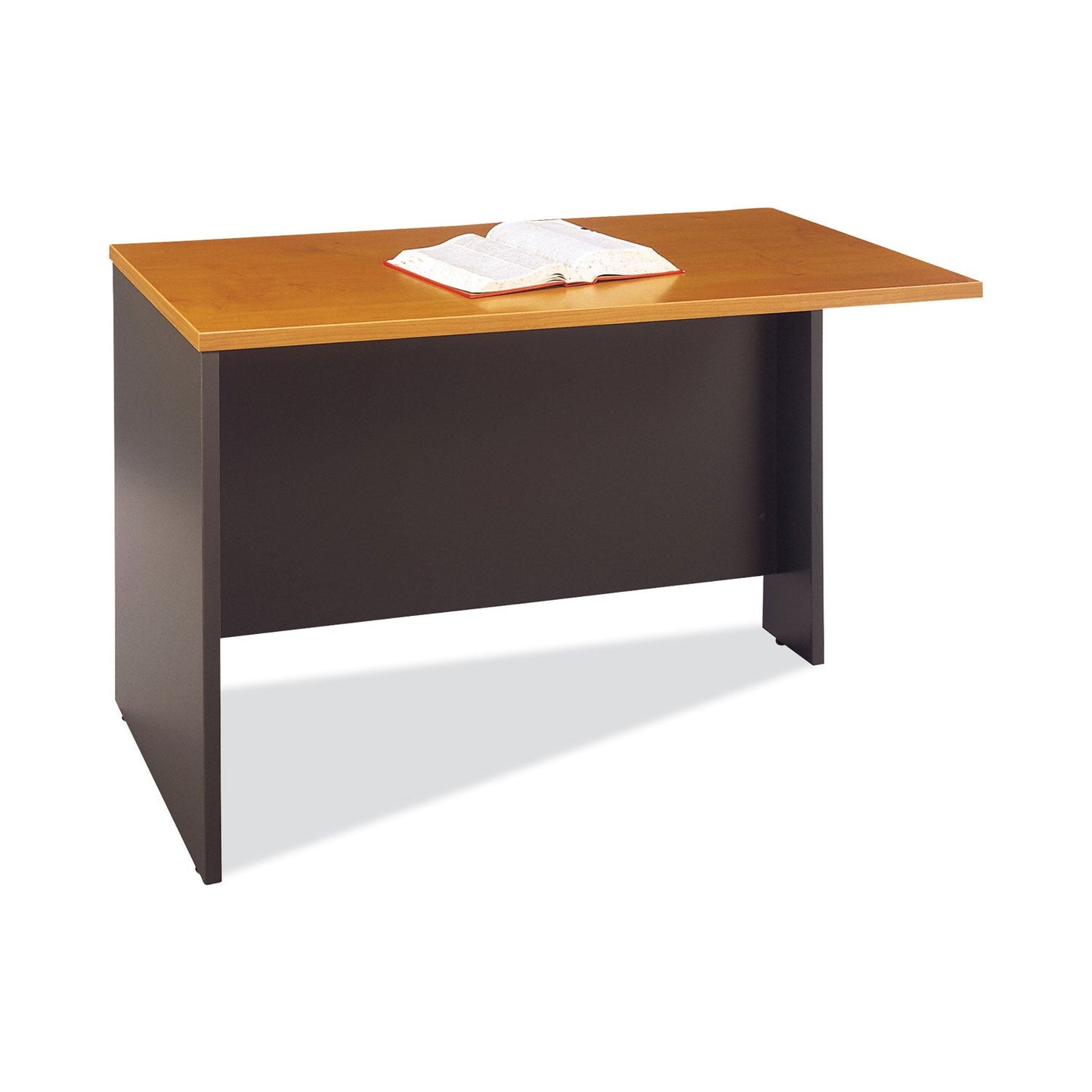 Bush Series C Collection 48W Return Bridge, 47.75w x 23.38d x 29.78h, Natural Cherry