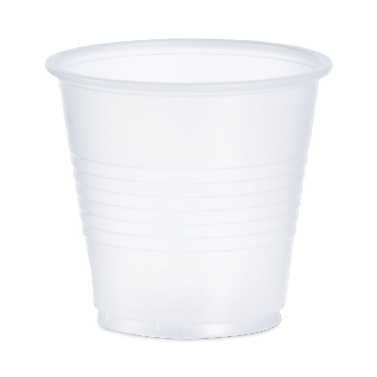Dart High-Impact Polystyrene Cold Cups, 3.5 oz, Translucent, 100 Cups/Sleeve, 25 Sleeves/Carton