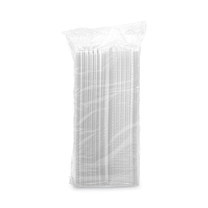 Dart ClearSeal Hinged-Lid Plastic Containers, Sandwich Container, 13.8 oz, 5.4 x 5.3 x 2.6, Clear, Plastic, 500/Carton