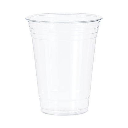 Dart Ultra Clear PET Cups, 16 oz, Squat, 50/Bag, 20 Bags/Carton
