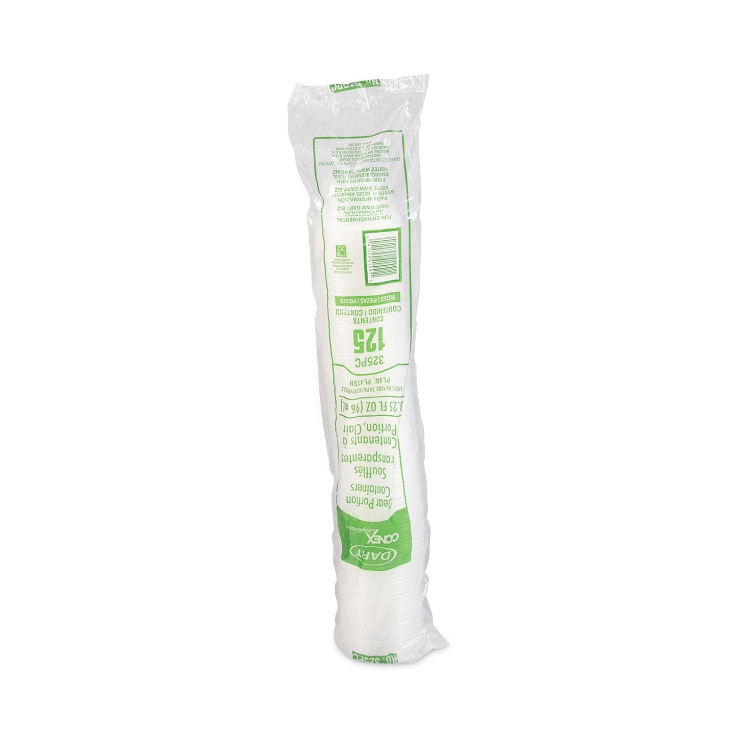 Dart Conex Complements Portion/Medicine Cups, 3.25 oz, Clear, 125/Bag, 20 Bags/Carton