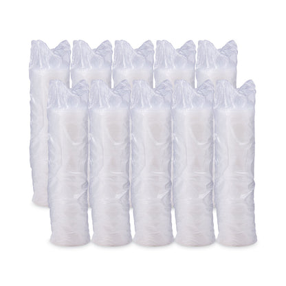 Dart Lift n' Lock Plastic Hot Cup Lids, With Straw Slot, Fits 10 oz to 14 oz Cups, Translucent, 100/Sleeve, 10 Sleeves/Carton