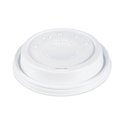 Dart Cappuccino Dome Sipper Lids, Fits 12 oz to 24 oz Cups, White, 1,000/Carton
