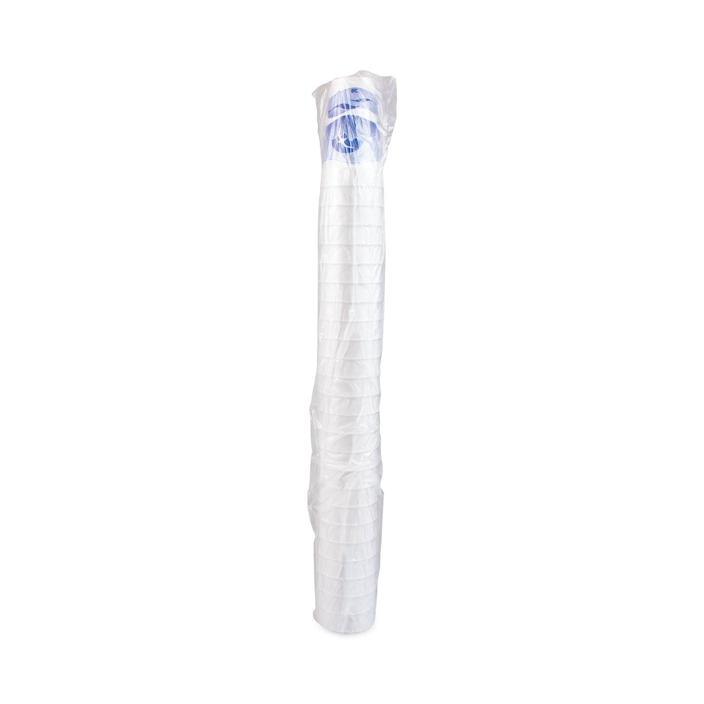 Dart Horizon Hot/Cold Foam Drinking Cups, 20 oz, Printed, Blueberry/White, 25/Bag, 20 Bags/Carton