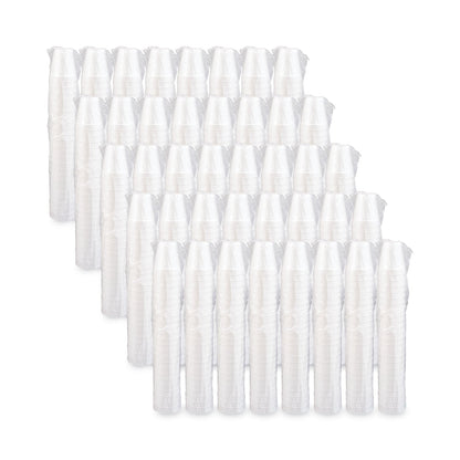 Dart Small Foam Drink Cup, 8 oz, White with Greek Key Design,  25/Bag, 40 Bags/Carton
