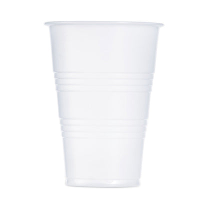 Dart High-Impact Polystyrene Cold Cups, 7 oz, Translucent, 100 Cups/Sleeve, 25 Sleeves/Carton