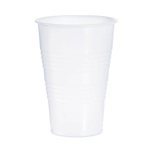 Dart High-Impact Polystyrene Cold Cups, Perfect Pak, 16 oz, Translucent, 500/Carton