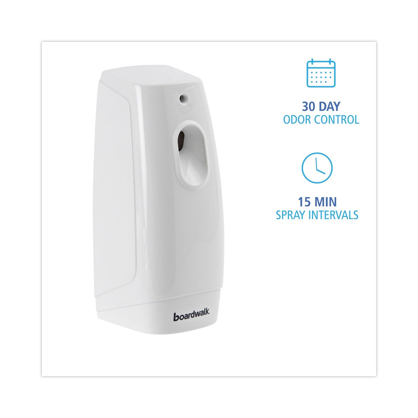 Boardwalk Classic Metered Air Freshener Dispenser, 4" x 3" x 9.5", White
