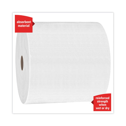 WypAll General Clean X60 Cloths, Jumbo Roll, 12.2 x 12.4, White, 1,100/Roll