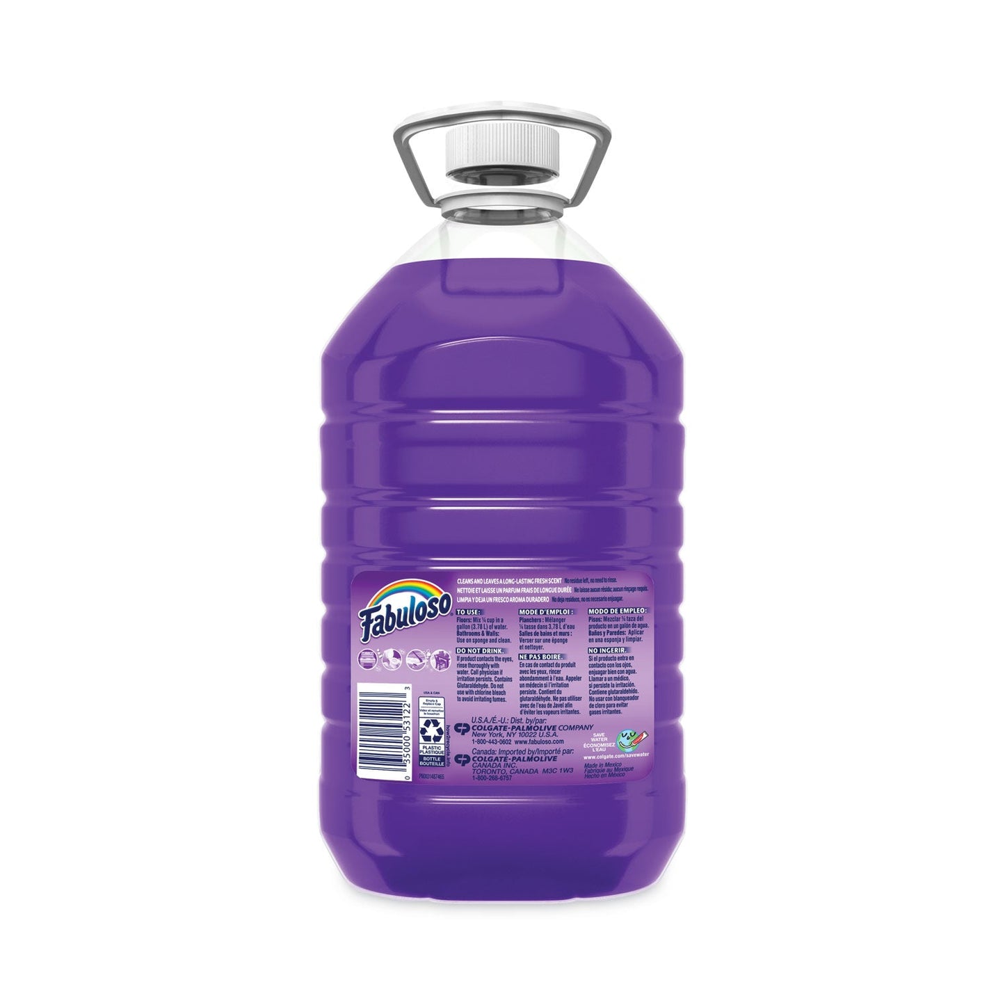 Fabuloso Antibacterial Multi-Purpose Cleaner, Lavender Scent, 169 oz Bottle, 3/Carton