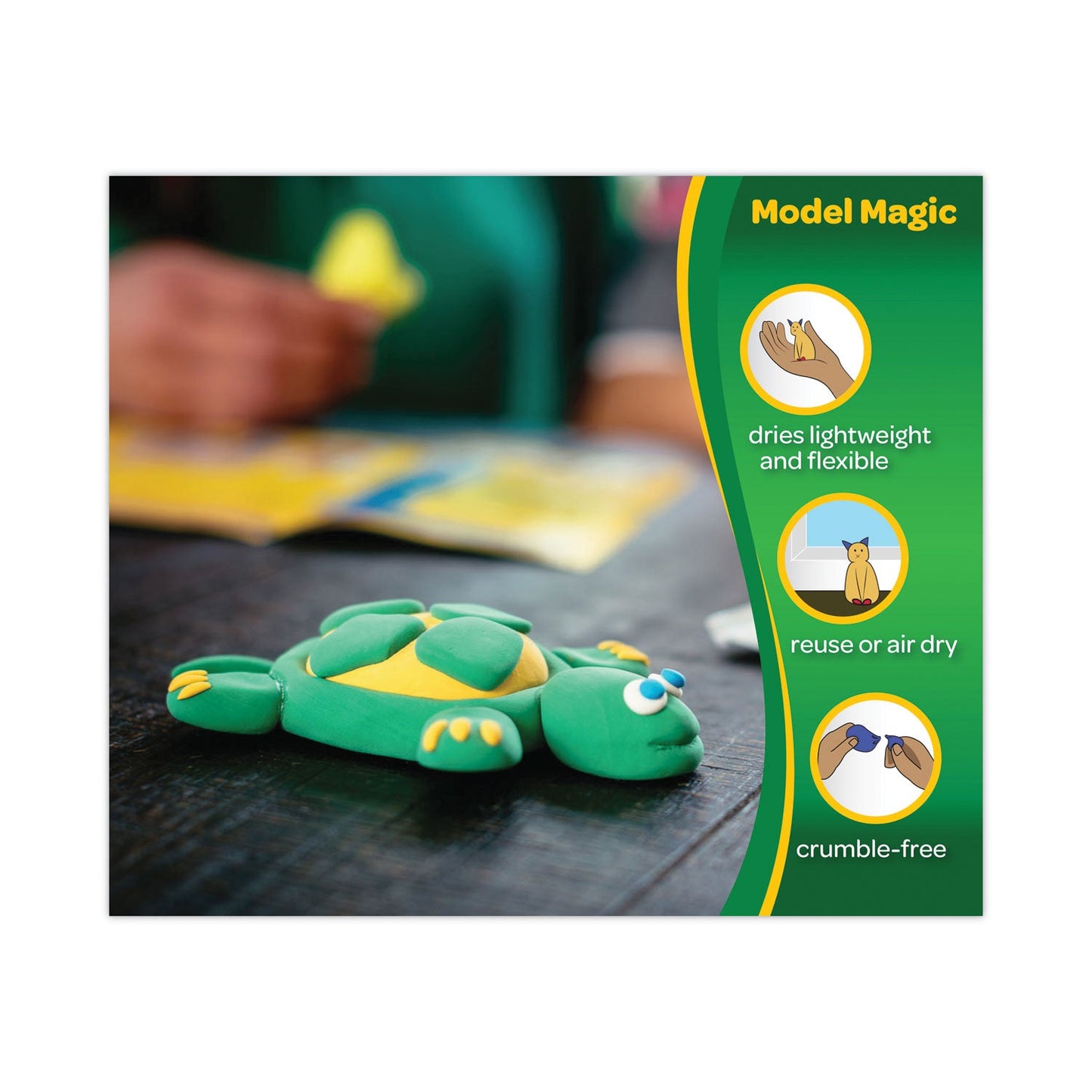 Crayola Model Magic Modeling Compound, 8 oz Packs, 4 Packs, Assorted Natural Colors, 2 lbs