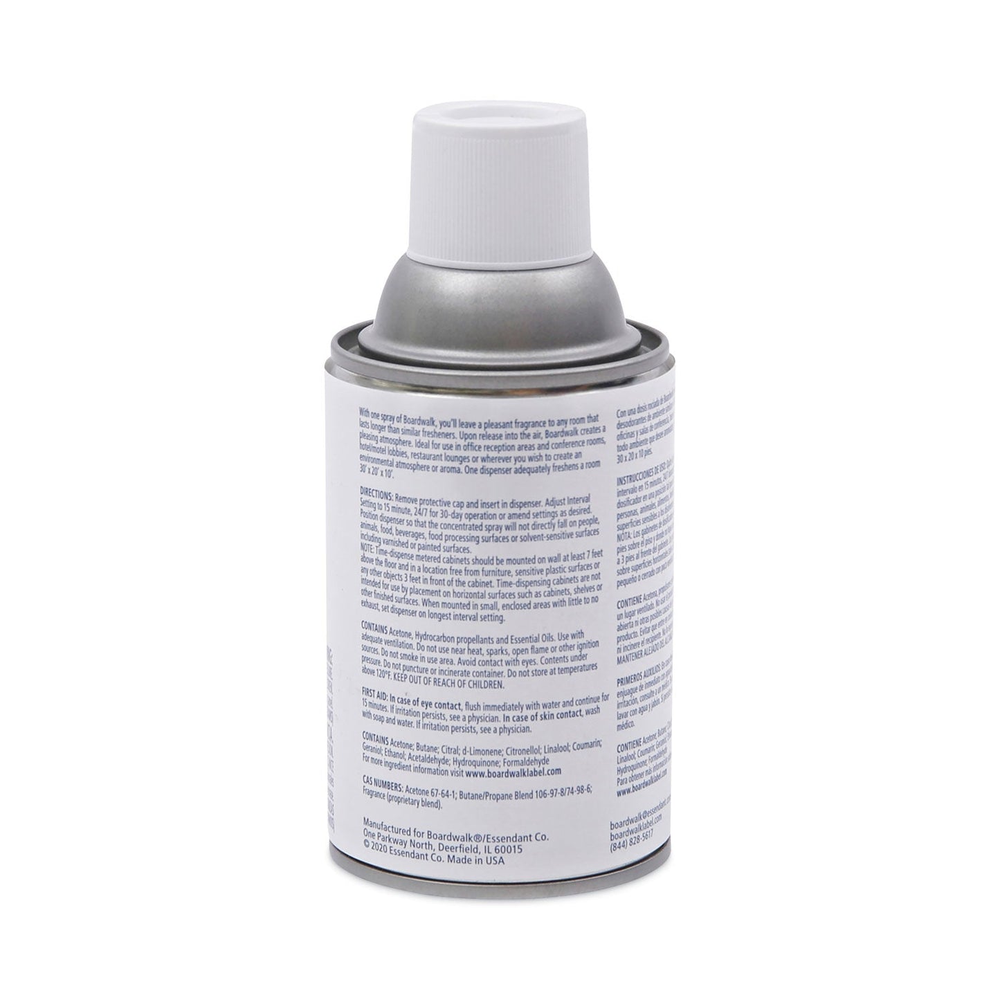 Boardwalk Metered Air Freshener Refill, Lemon Peel, 5.3 oz Aerosol Spray, 12/Carton