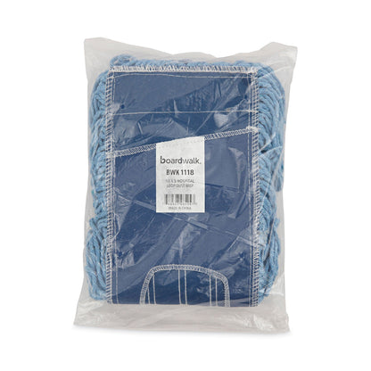 Boardwalk Mop Head, Dust, Looped-End, Cotton/Synthetic Fibers, 18 x 5, Blue