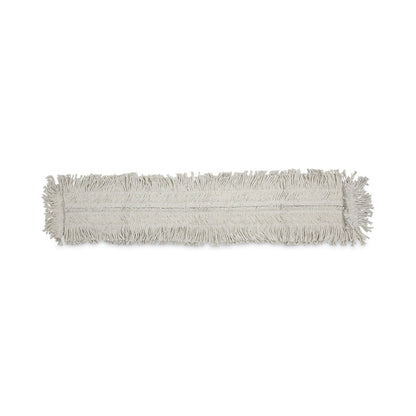 Boardwalk Mop Head, Dust, Disposable, Cotton/Synthetic Fibers, 48 x 5, White
