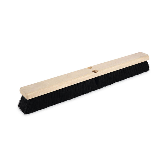 Boardwalk Floor Brush Head, 2.5" Black Tampico Fiber Bristles, 24" Brush