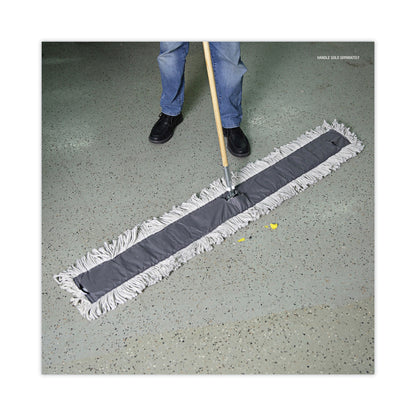 Boardwalk Disposable Dust Mop Head, Cotton, Cut-End, 60w x 5d