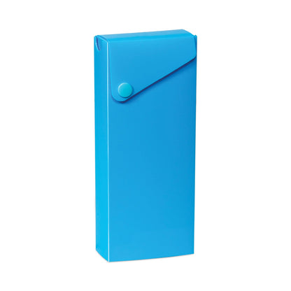 C-Line Slider Pencil Case, 11.43 x 9.5 x 0.6, Sandy Gray, Seafoam Green, Seaside Blue, Sunset Red, Sunny Yellow, 24/Carton