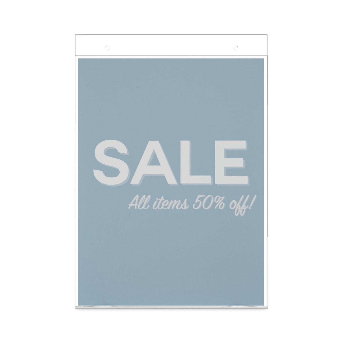 deflecto Classic Image Wall Sign Holder, 8.5 x 11, Clear Frame, 12/Pack