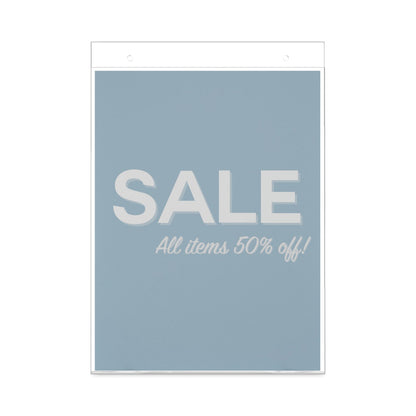 deflecto Classic Image Wall Sign Holder, 8.5 x 11, Clear Frame, 12/Pack