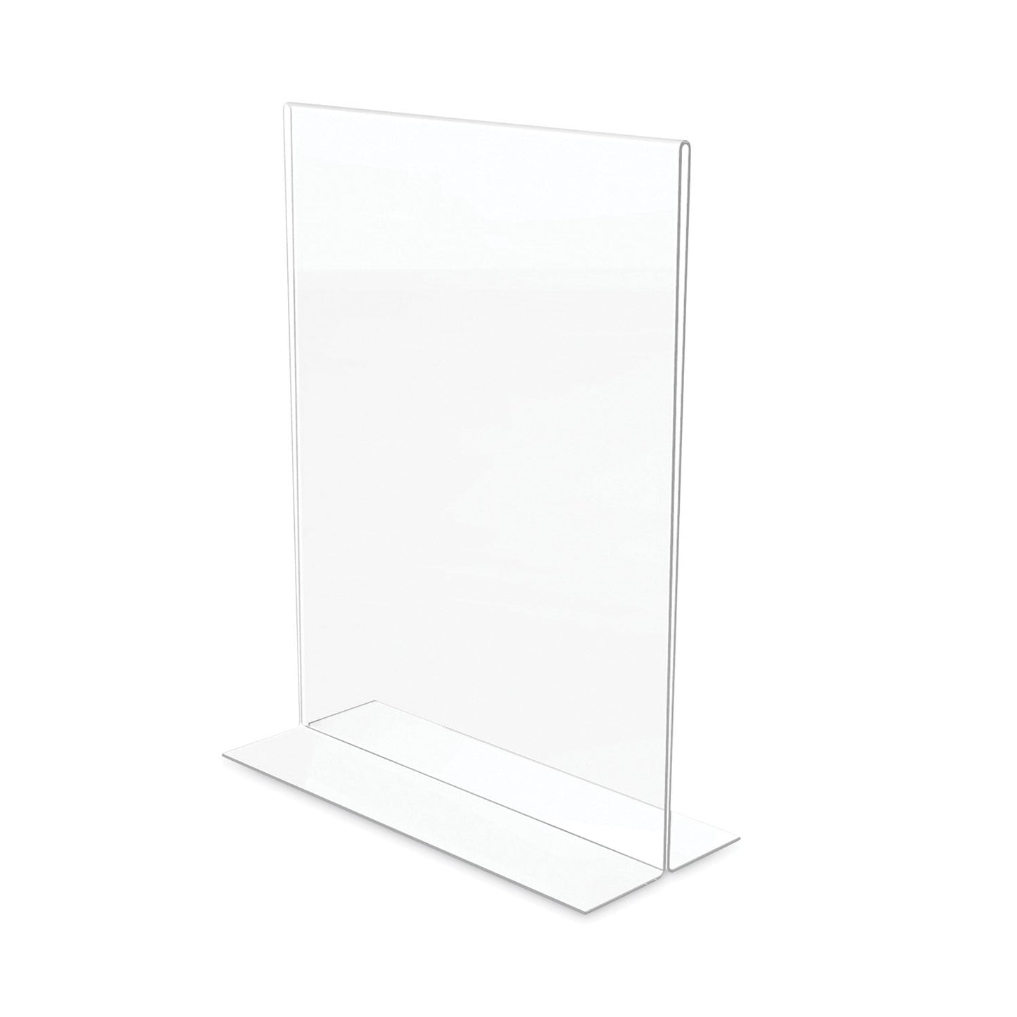 deflecto Classic Image Double-Sided Sign Holder, 8.5 x 11 Insert, Clear