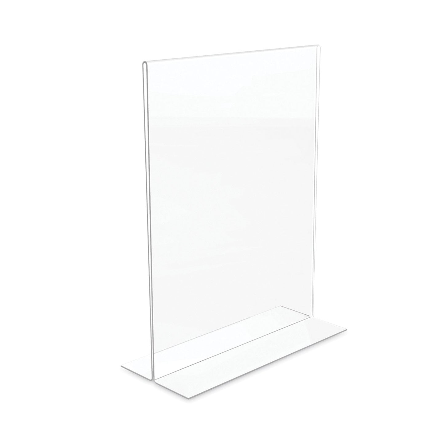 deflecto Classic Image Double-Sided Sign Holder, 8.5 x 11 Insert, Clear