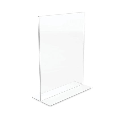 deflecto Classic Image Double-Sided Sign Holder, 8.5 x 11 Insert, Clear