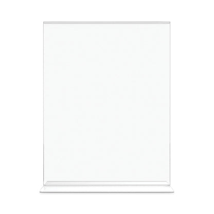 deflecto Classic Image Double-Sided Sign Holder, 8.5 x 11 Insert, Clear