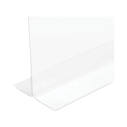 deflecto Classic Image Double-Sided Sign Holder, 8.5 x 11 Insert, Clear
