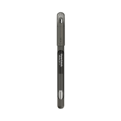 Paper Mate InkJoy Gel Pen, Stick, Fine 0.5 mm, Black Ink, Black Barrel, Dozen