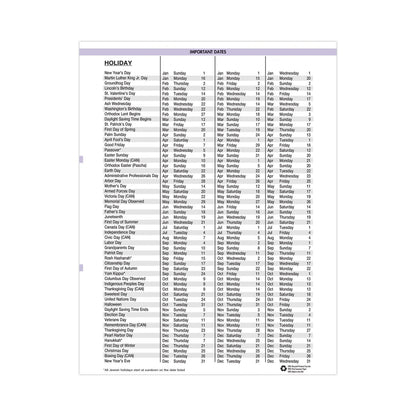 House of Doolittle Recycled WildFlower Weekly/Monthly Planner, Wild Flower Artwork, 11 x 8.5, Gray/White/Purple Cover, 12-Month (Jan-Dec): 2023