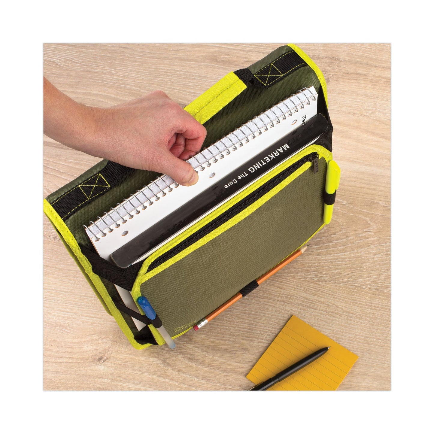 Five Star Zipper Binder and Expansion Panel, 3 Rings, 2" Capacity, 11 x 8.5, Assorted