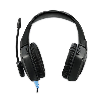 Adesso Xtream G1 Stereo Gaming Headphones with Microphone for Console, Binaural, Over the Head, Black/Blue