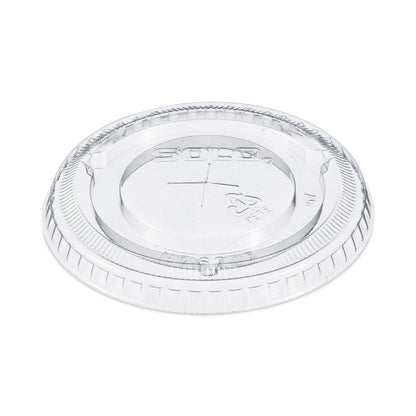 Dart Straw-Slot Cold Cup Lids, Fits 10 oz Cups, Clear, 100 Pack, 25 Packs/Carton