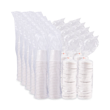 Dart Flexstyle Double Poly Food Combo Pack, 16 oz, White, Paper, 25/Pack, 10 Packs/Carton