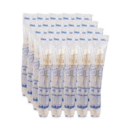 Dart Symphony Design Wax-Coated Paper Cold Cup, 7 oz, Beige/White, 100/Sleeve, 20 Sleeves/Carton