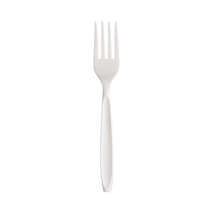 Dart Boxed Reliance Medium Heavy Weight Cutlery, Fork, White, 1000/Carton