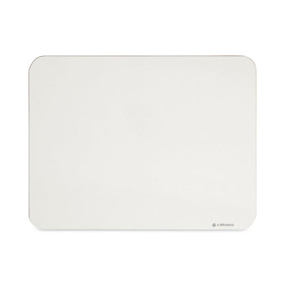 U Brands Single-Sided Dry Erase Lap Board, 12 x 9, White Surface, 6/Pack