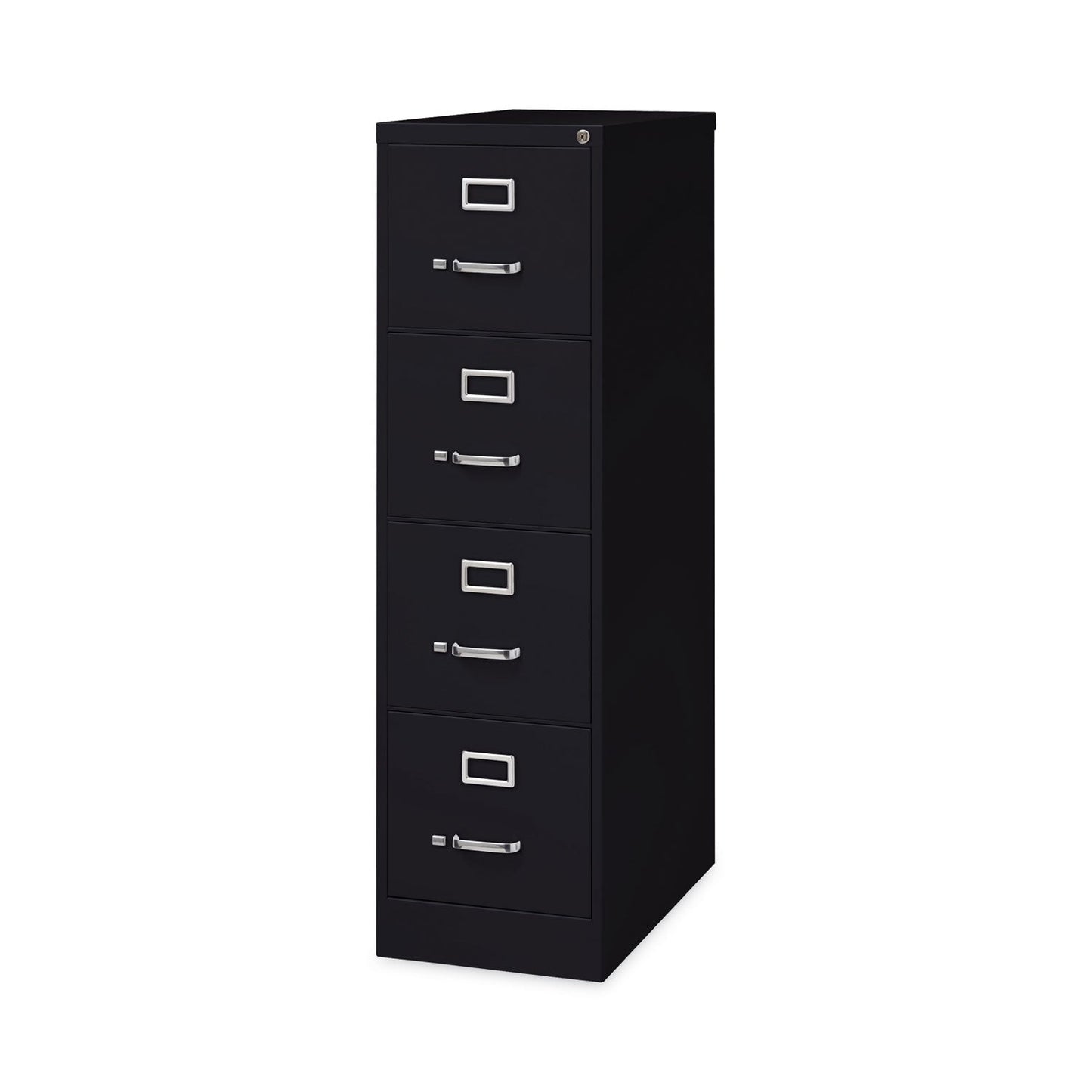 Hirsh Industries Vertical Letter File Cabinet, 4 Letter-Size File Drawers, Black, 15 x 26.5 x 52
