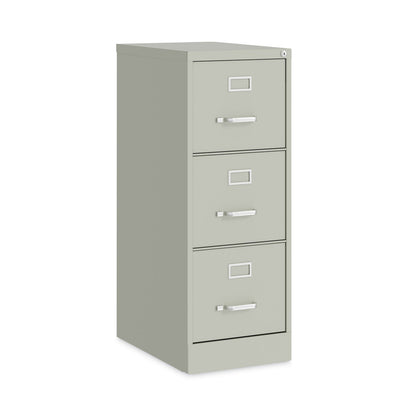 Hirsh Industries Vertical Letter File Cabinet, 3 Letter-Size File Drawers, Light Gray, 15 x 22 x 40.19