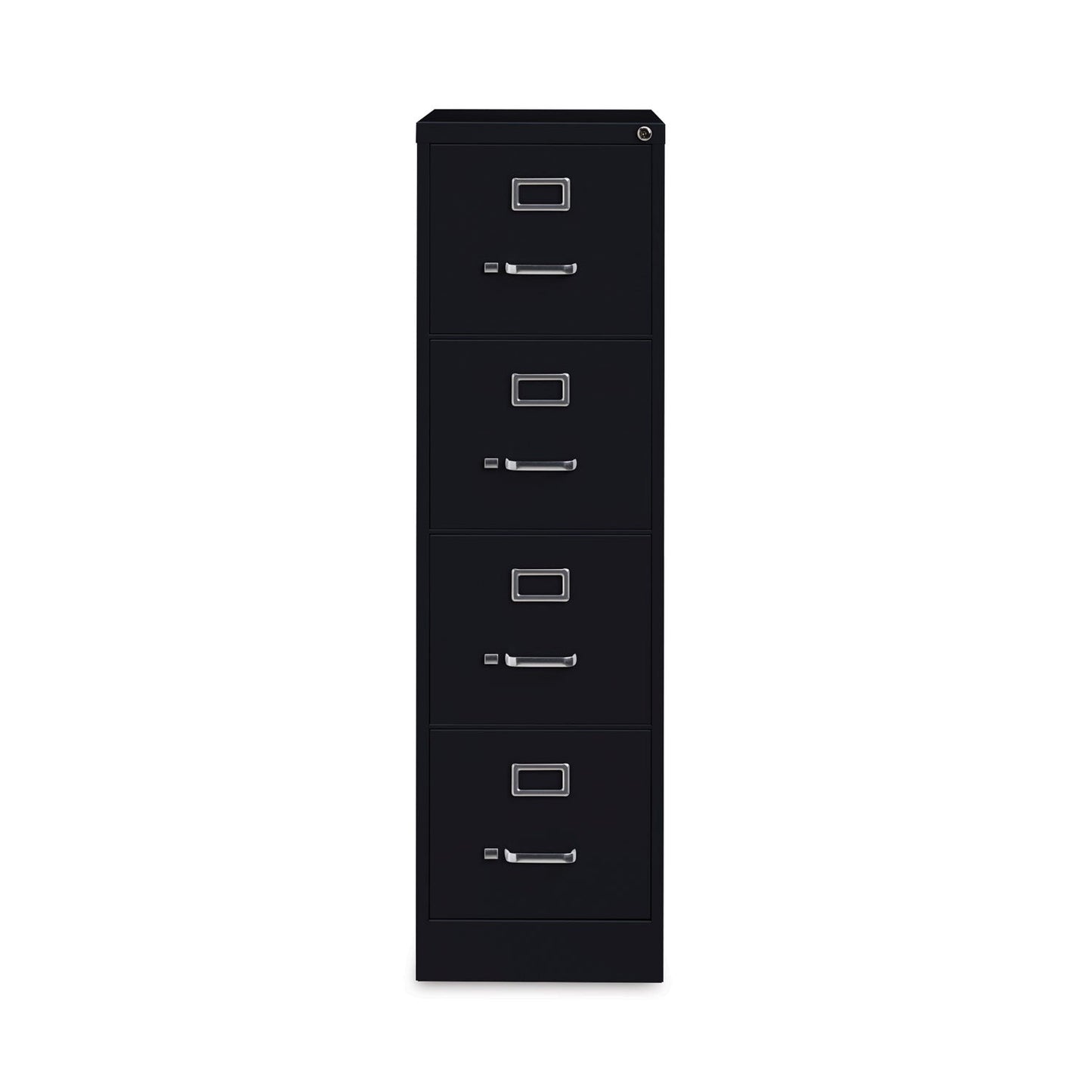Hirsh Industries Vertical Letter File Cabinet, 4 Letter-Size File Drawers, Black, 15 x 26.5 x 52