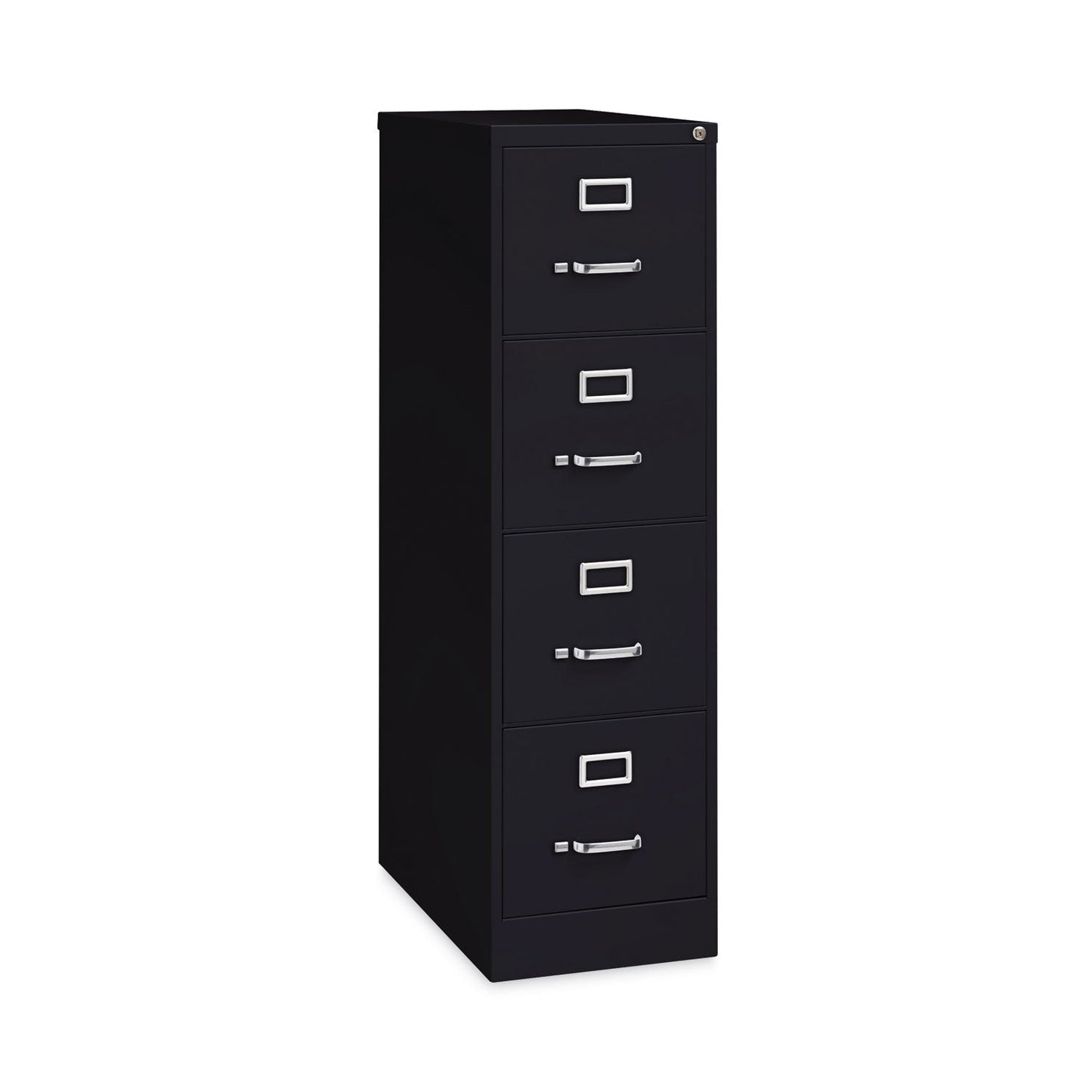Hirsh Industries Vertical Letter File Cabinet, 4 Letter-Size File Drawers, Black, 15 x 26.5 x 52