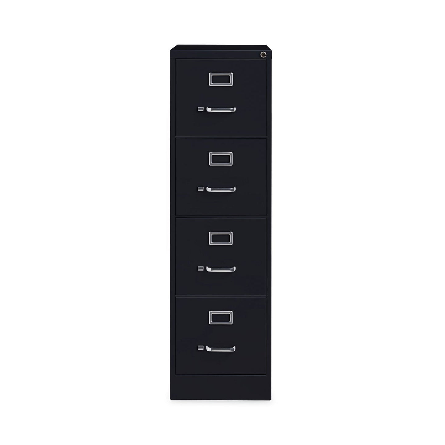Hirsh Industries Vertical Letter File Cabinet, 4 Letter-Size File Drawers, Black, 15 x 22 x 52