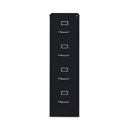 Hirsh Industries Vertical Letter File Cabinet, 4 Letter-Size File Drawers, Black, 15 x 22 x 52